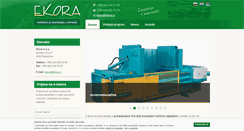 Desktop Screenshot of ekora.si
