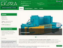 Tablet Screenshot of ekora.si